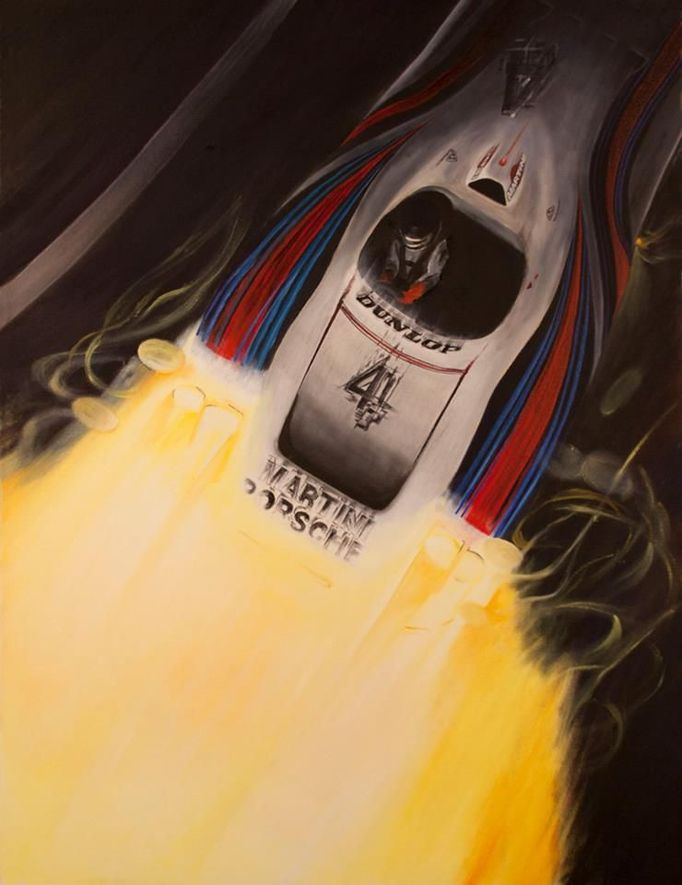 Porsche 936, v němž Jacky Ickx získal v roce 1977 čtvrté vítězství ve čtyřiadvacetihodinovce v Le Mans. Spolujezdci mu byli Jürgen Barth a Hurley Haywood.