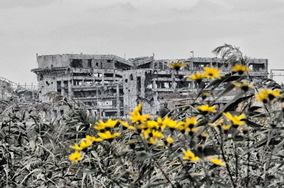 Doněcké letiště, kdysi skvost architektury. Dnes patří k nejzničenějším oblastem doněckého konfliktu. Celé okolí je zaminované.