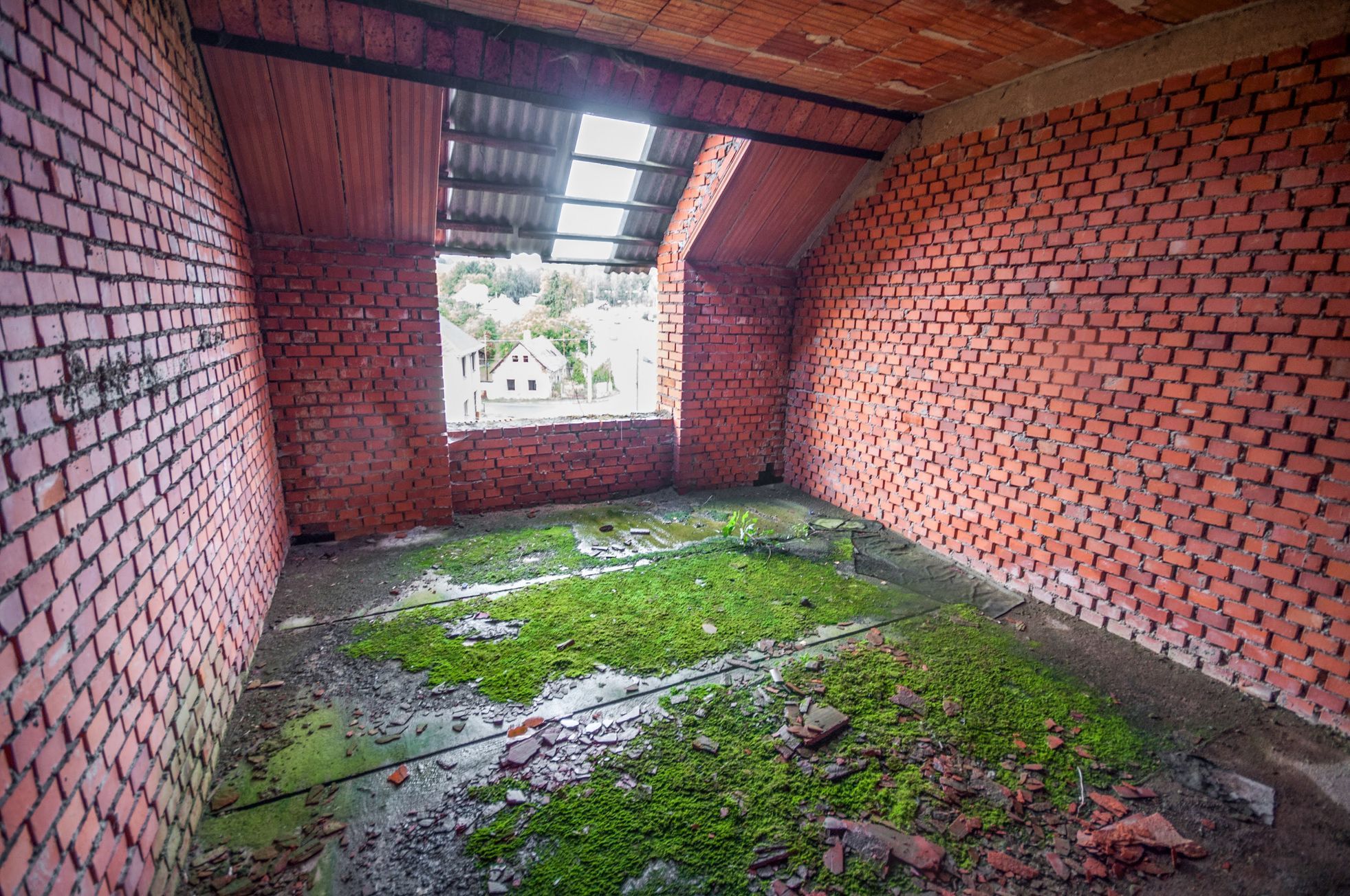 Miličín - nedokončená stavba