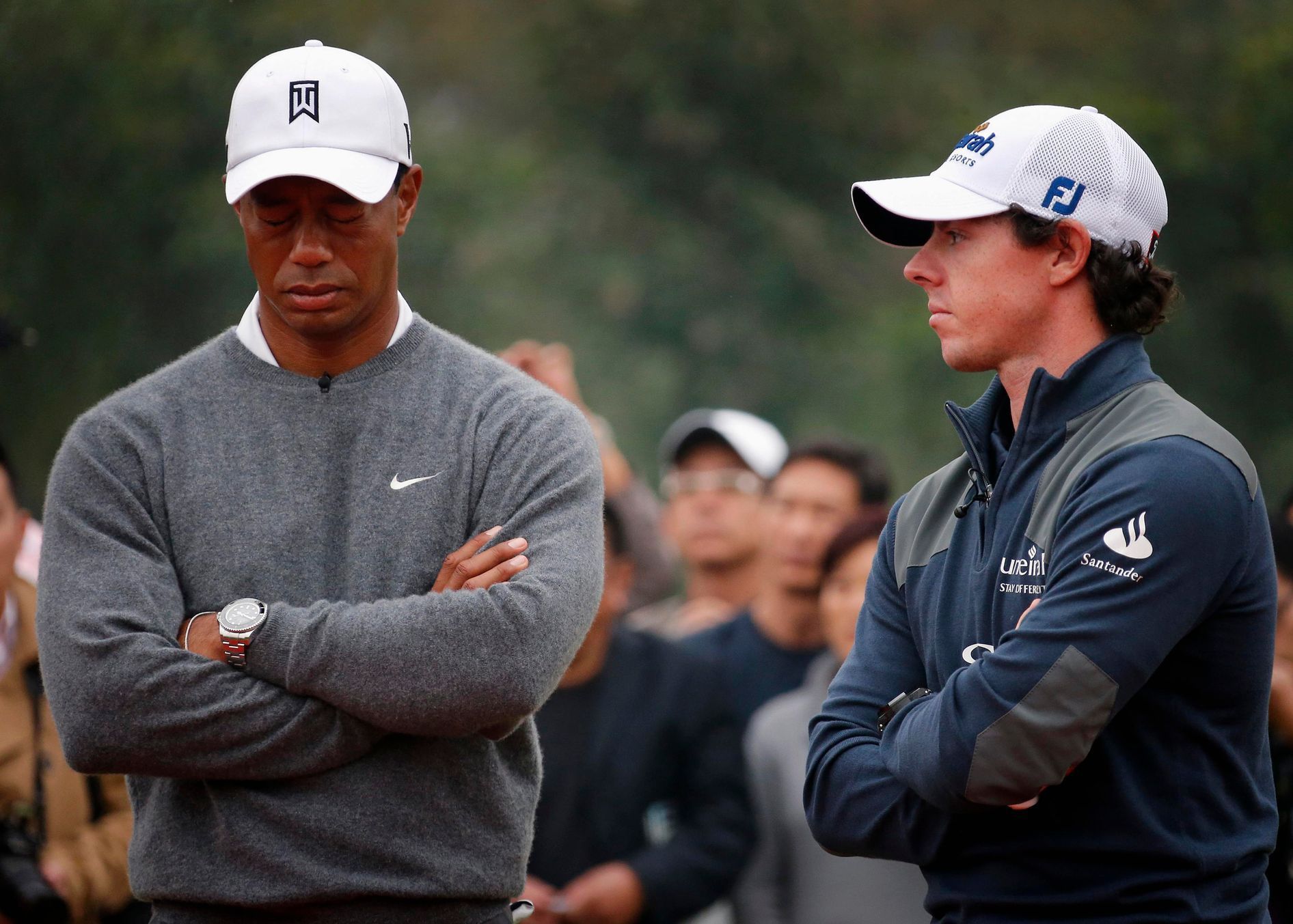 Čínská exhibice mezi Rorym McIlroyem a Tigerem Woodsem