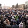 Demonstrace v Kemerovu kvůli vyšetřování požáru.