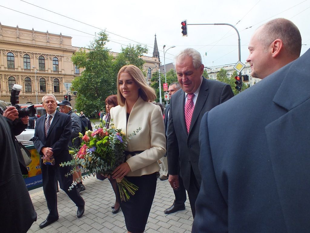 Návštěva Miloše Zemana v Brně