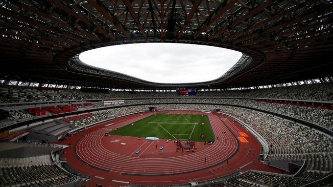 Hlediště Národního stadionu i ostatních sportovišť budou při olympiádě v Tokiu bez diváků...