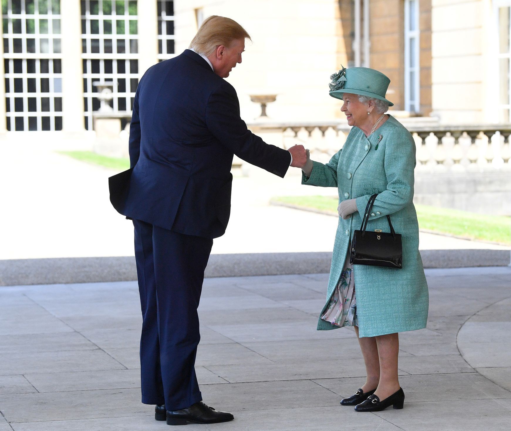 Donald Trump na státní návštěvě Velké Británie