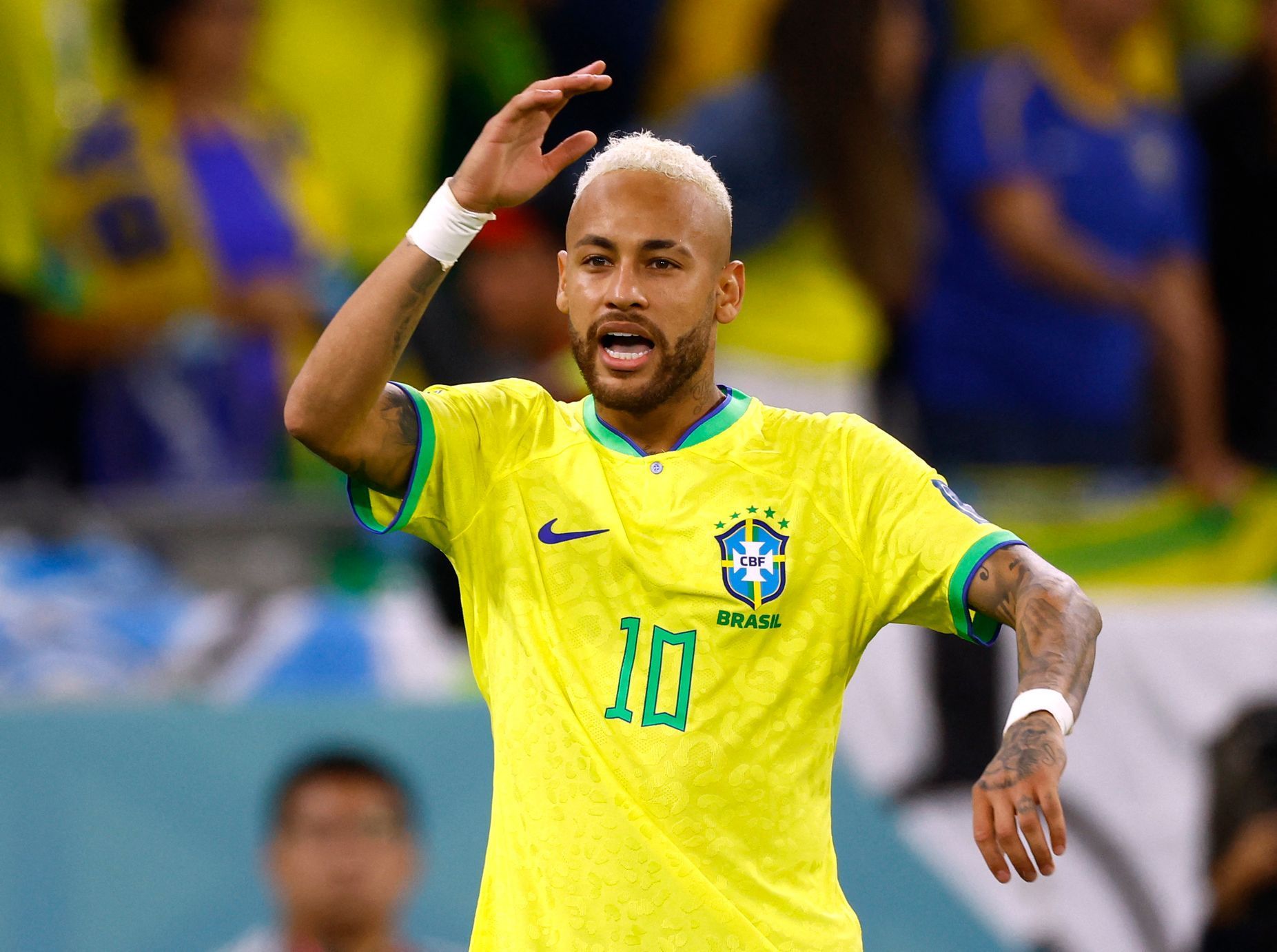 Neymar ve čtvrtfinále MS 2022 Chorvatsko - Brazílie