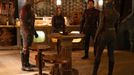 Dave Bautista jako Drax, Pom Klementieff v roli Mantis, Chris Pratt coby Peter Quill a Karen Gillan jako Nebula.