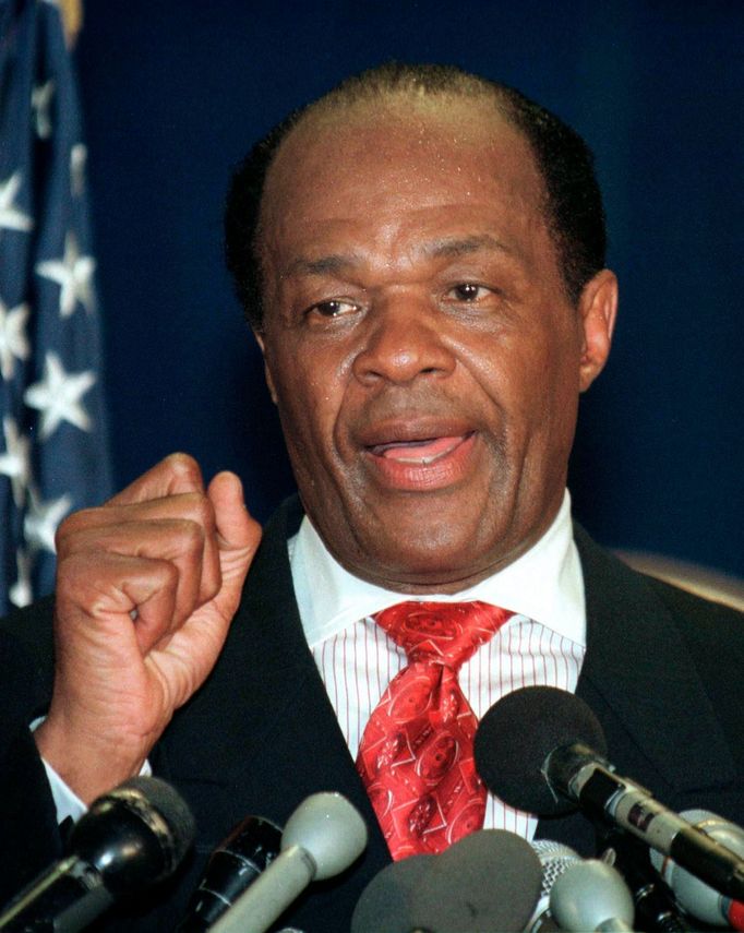 Dlouholetý starosta Washingtonu Marion Barry.