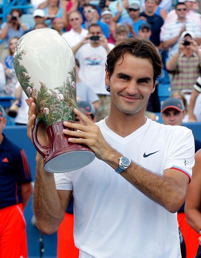 Roger Federer ve finále turnaje v Cincinnati