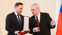 Miloš Zeman a Andrzej Duda