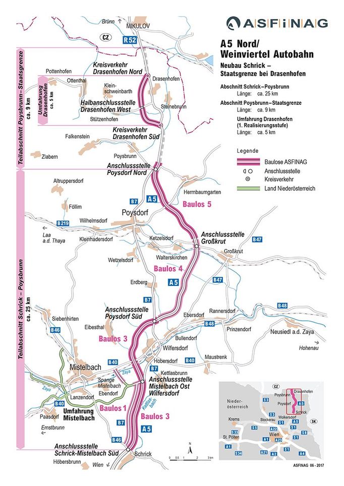 Dálnice A5 Schrick - Poysbrunn