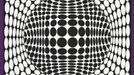 Victor Vasarely: TER UR NB, 1966/1976, serigrafie, 60×58 cm, 48×48 cm.