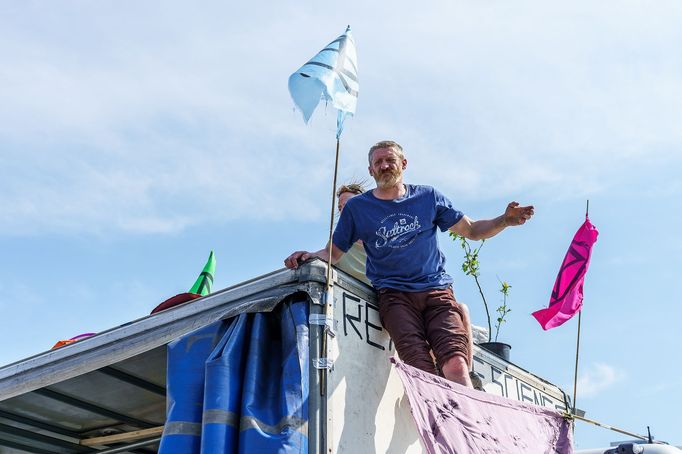 Londýn - Extinction Rebellion. Protesty proti změnám klimatu