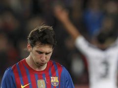 Zklamaný Messi.
