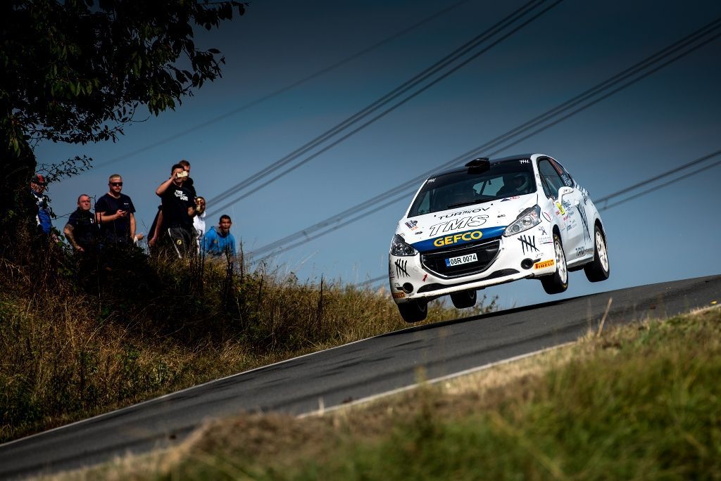 Dominik Brož  v Peugeotu na Rallye Pačejov 2021