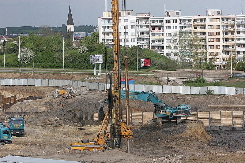 Stavba Západního města v Praze