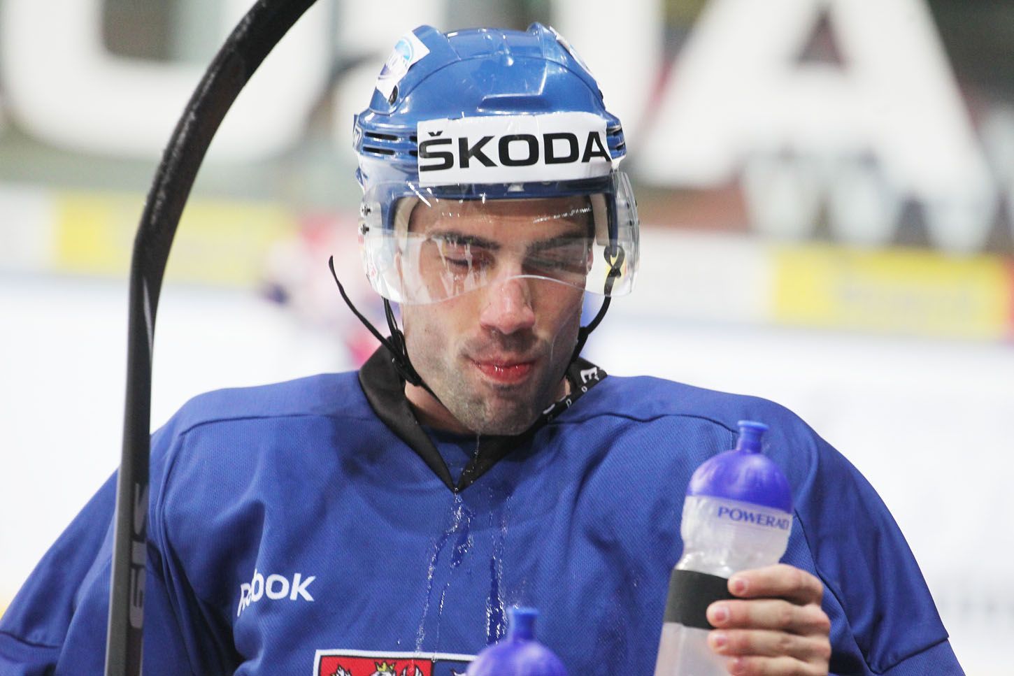 Trénink české hokejové reprezentace (Zbyněk Irgl)