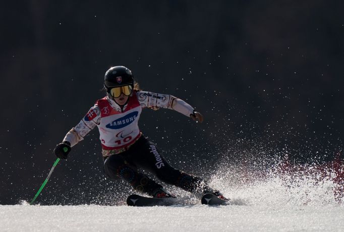 Henrieta Farkašová (Slovensko) po obřím slalomu