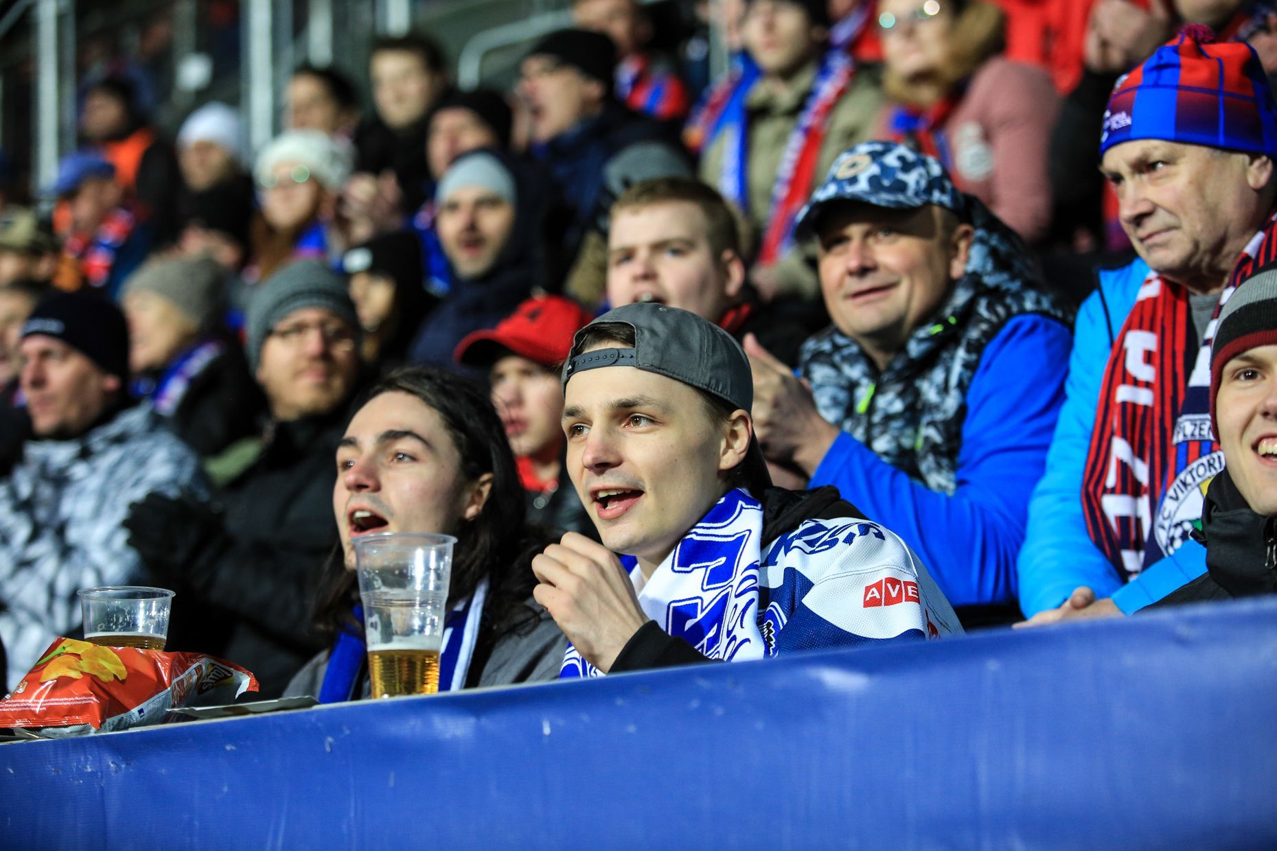 EL, Plzeň-Sporting: fanoušci Plzně