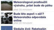 ... a aplikace stáhne všechny články v rubrikách do vašeho telefonu. Můžete je tak číst, i když třeba jedete metrem, nebo jste na jiném místě, kde se nemůžte připojit k internetu. Nmusíte ani čekat, než se stáhnou všechny články, můžete rovnou začít číst.