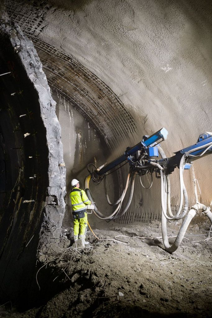 Geologický průzkum pro metro D - lokalita VO-OL mezi ulicemi Na Strži a Jankovská.