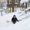 Přívaly sněhu ve městě Erie, Pensylvánie
