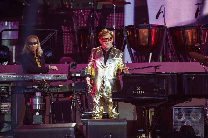 Elton John na festivalu Glastonbury.