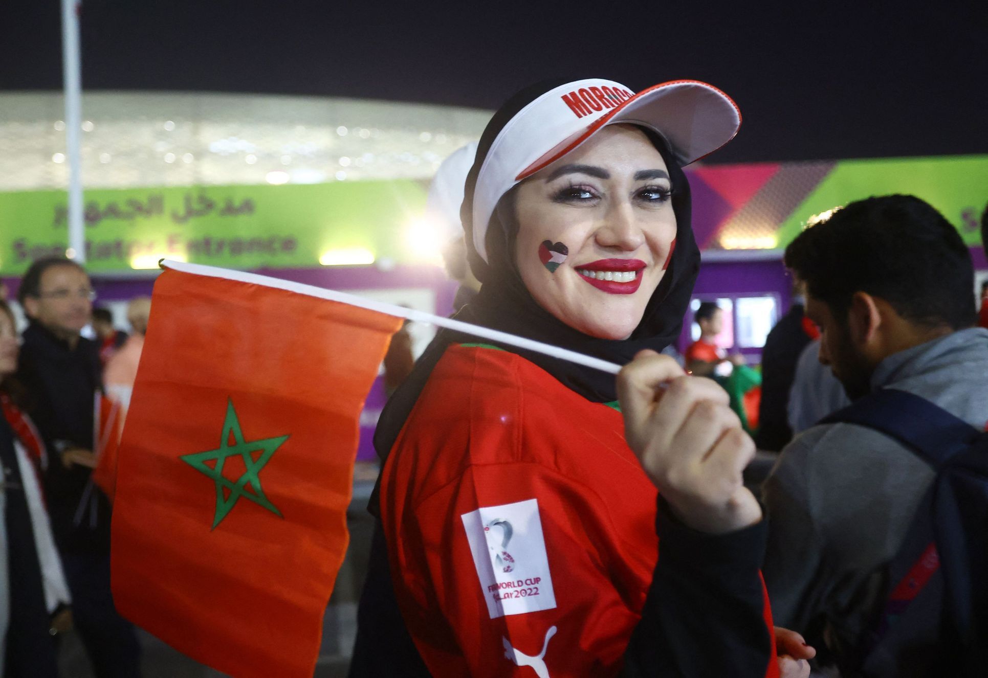 Fanynka Maroka na MS 2022
