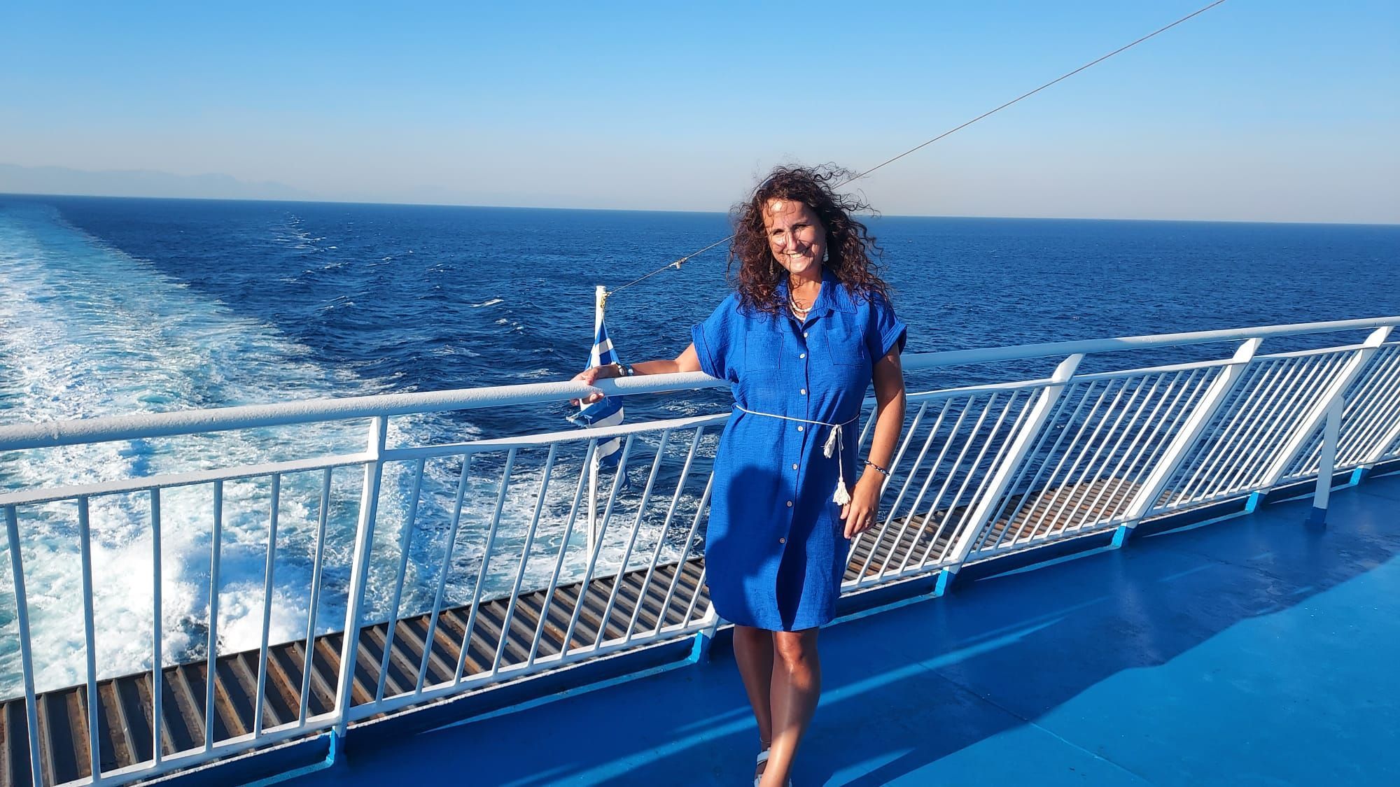 Agapi mou taverna Jablonec Marcela Hubková loď moře zábradlí