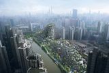 Bytový dům 1000 Trees navrhlo studio Heatherwick už v roce 2010 pro Šanghaj v Číně. Dokončilo ho loni. Řadí se mezi takzvaný biofilní design, kdy se architekti snaží město propojit s přírodou. Součástí domu je na 25 tisíc rostlin, které stavaři zasadili do obrovských betonových truhlíků na vysokých sloupech, takže z dálky připomínají zelený kopec. "Součástí tohoto projektu je také unikátní spolupráce s lokálními i zahraničními streetartovými umělci, kteří na zakázku vytvořili originální díla na fasádě budovy," dodává Ital.