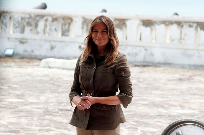 Melania Trumpová v ghanské metropoli Accra v rámci své pětidenní cesty po Africe