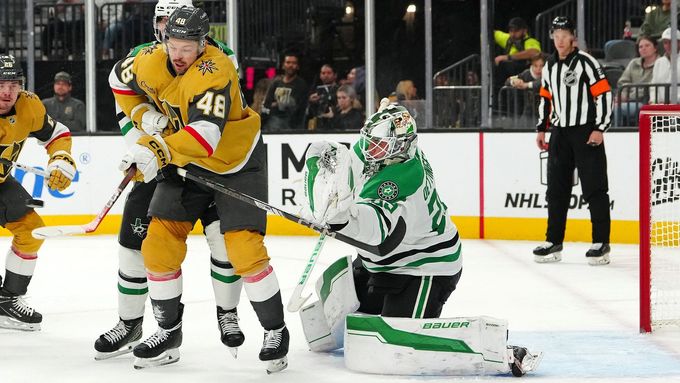 Přesilovkový gól Tomáše Hertla v zápase NHL Vegas - Dallas