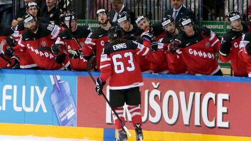 MS 2015, Kanada-Bělorusko: Tyler Ennis slaví gól