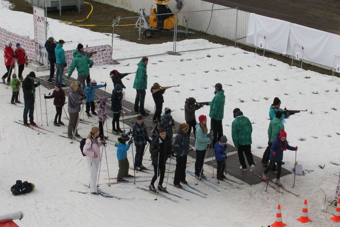 Soči 2014, fandění na Letně (Sáblíková+biatlon)