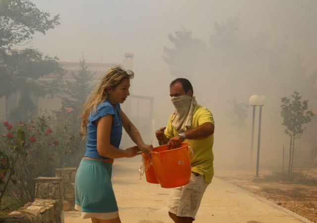 Řecko požáry