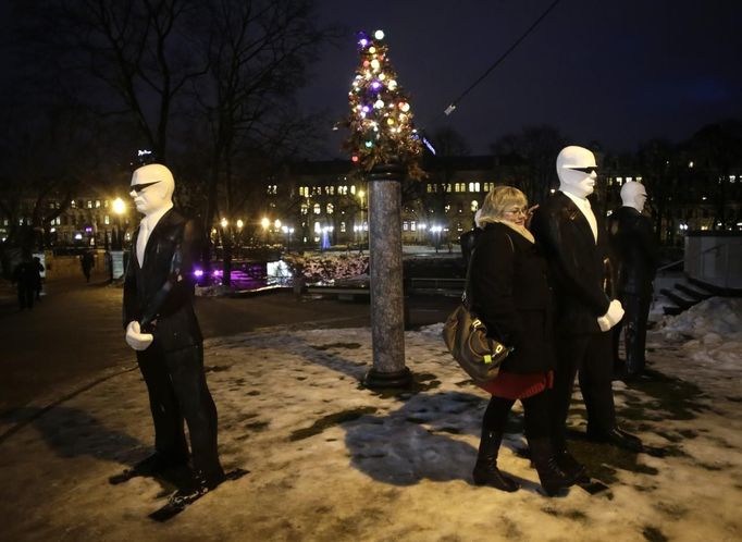 Takto vypadá V.I.P. vánoční stromek. Riga.