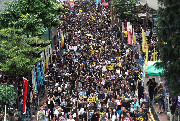 Protesty v Hongkongu