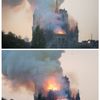 Požár katedrály Notre-Dame.