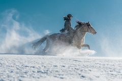 Pohádková jízda na koni ve sněhu. Tady z turistů udělají Popelku na Juráškovi