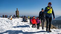 Krkonoše turisté