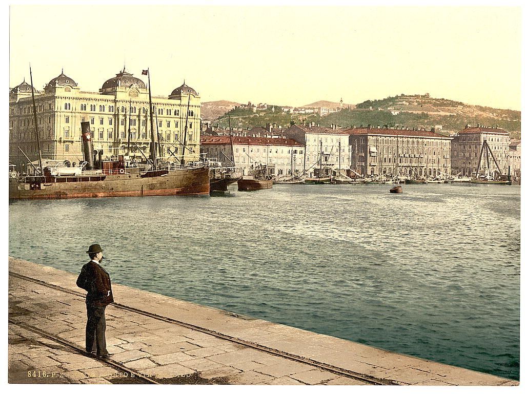 Rijeka, přístav, chorvatsko
