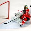Hokej, MS 2013, Česko - Švýcarsko: Simon Bodenmann dává gól na 2:4