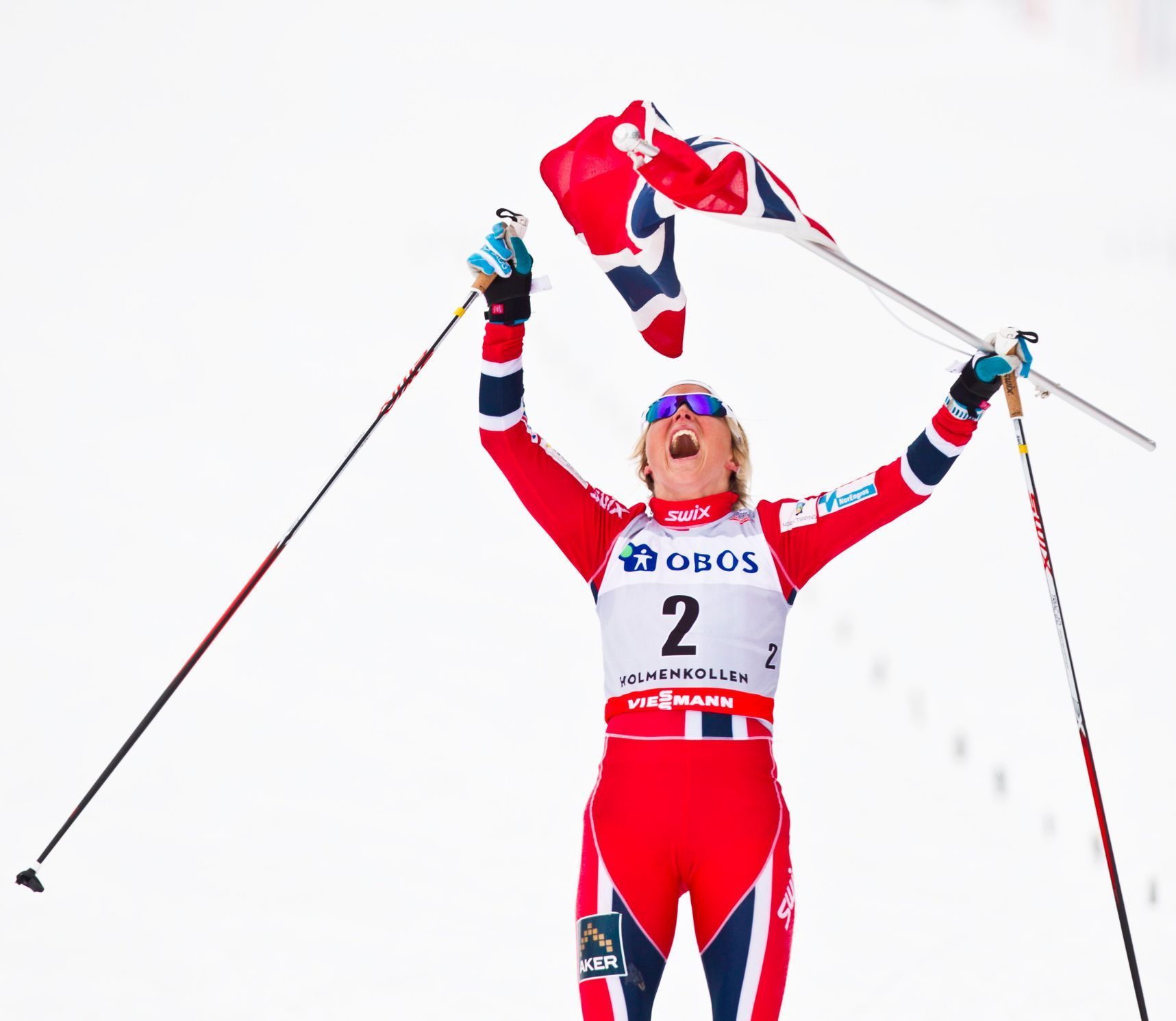 Norka Therese Johaugová po vítězném závodě v Oslu