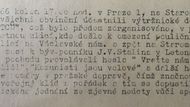 Výňatek z usnesení z trestního stíhání ze dne 22. září 1966.