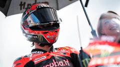 Nicoló Bulega v závodě MS superbiků v Mostě