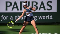 Barbora Krejčíková v druhém kole turnaje v Indian Wells 2021
