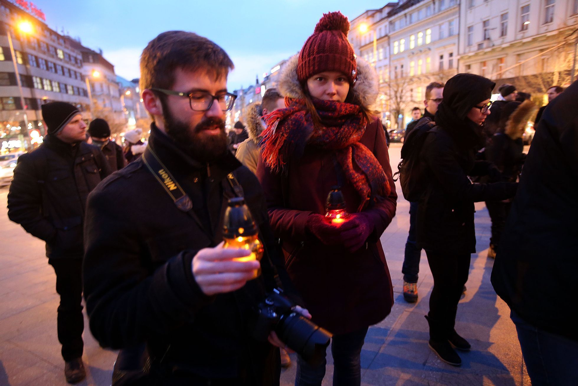 Pieta za  Jána Kuciaka v Praze