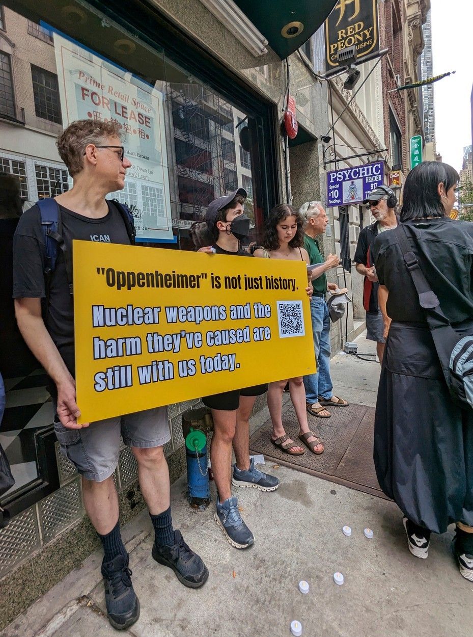 Trinity test, atomová bomba, protest