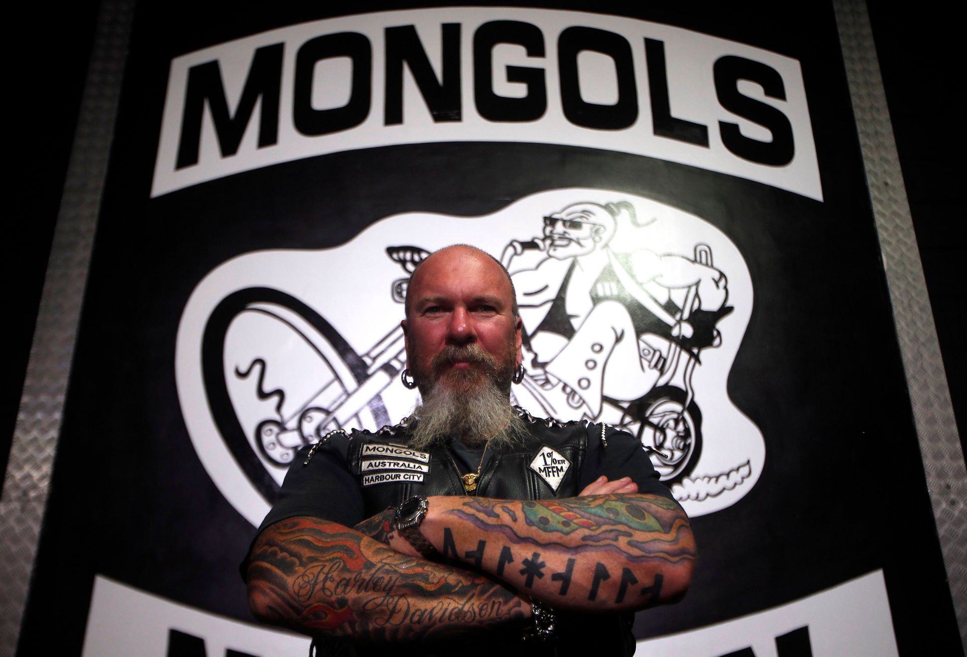 Member of the Mongols Motorcycle Club - 'James'
