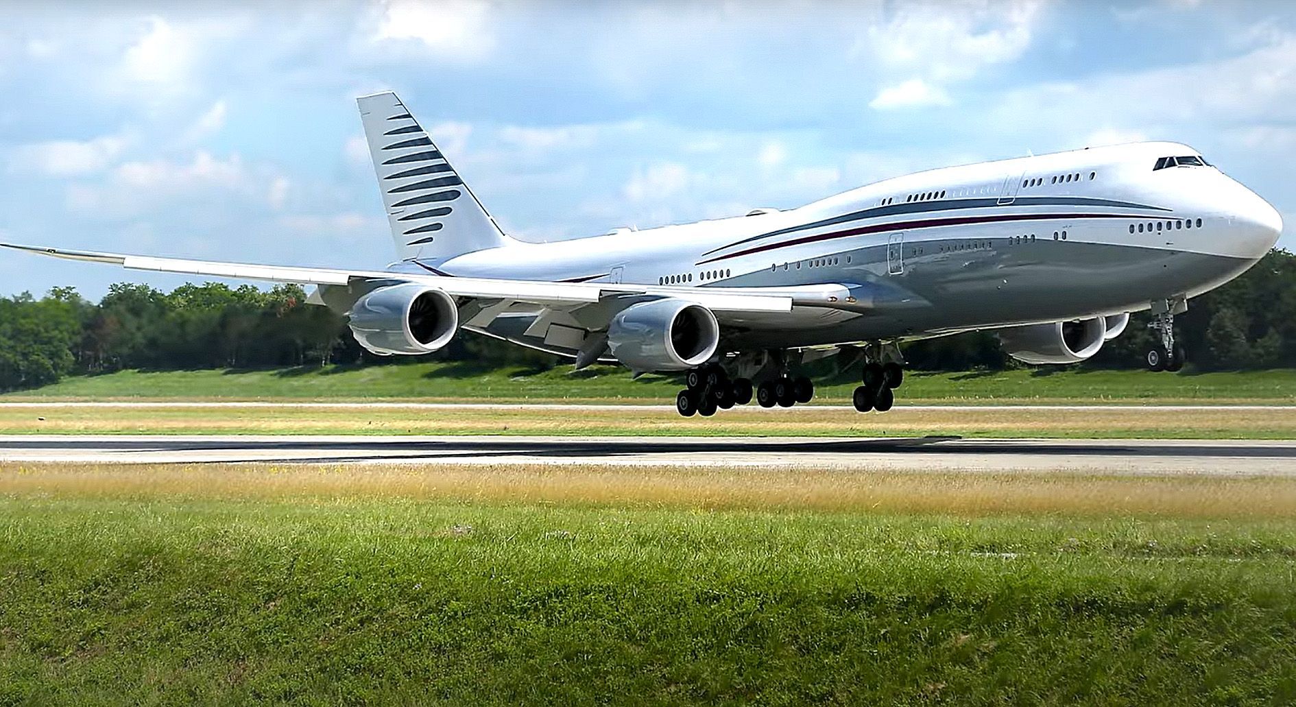 Boeing 747-8i pro Trumpa z Kataru