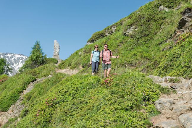 Trasa Via Stockalper vede po slavném Simplonském průsmyku mezi Švýcarskem a Itálií